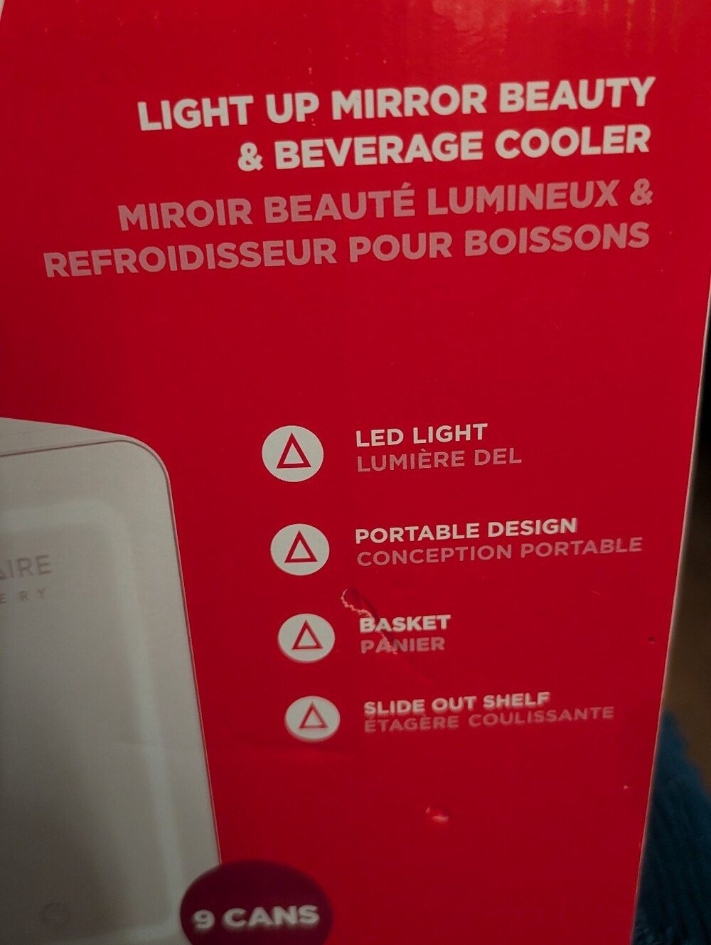 Frigidaire Light Up Mirror Beauty And Beverage Cooler. NOT A REFRIGERATOR. - Picture 4 of 6